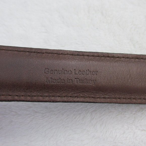 L.L. Bean Black Padded Leather Belt Single Loop Size 36/90 Classic Belt Style - Picture 8 of 9